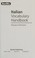 Italian - Berlitz Vocabulary Handbook