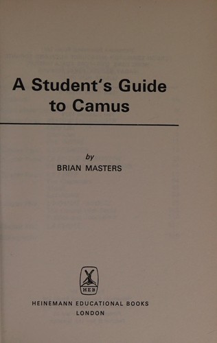 A student's guide to Camus