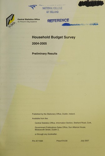 Household Budget Survey 2004-2005