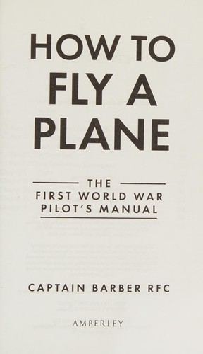 How to Fly a Plane