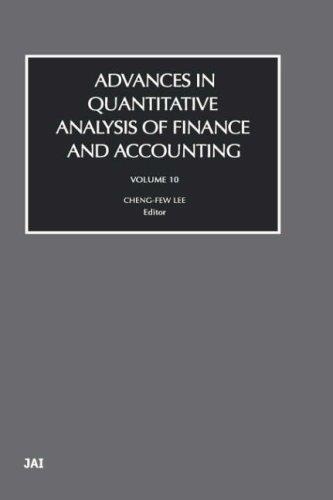 Advances in Quantitive Analysis of Finance and Accounting (Advances in Quantitative Analysis of Finance and Accounting)