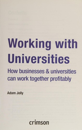 Working with universities