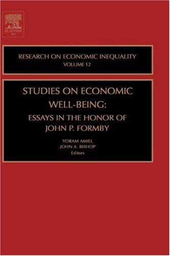 Studies on Economic Well-Being
