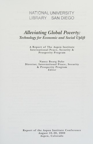 Alleviating global poverty