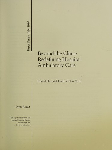 Beyond the clinic