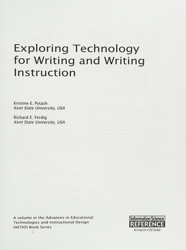Exploring technology for writing and writing instruction