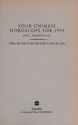 Your Chinese Horoscope for 1995