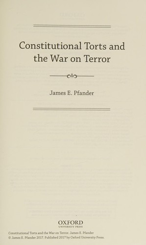 Constitutional Torts and the War on Terror