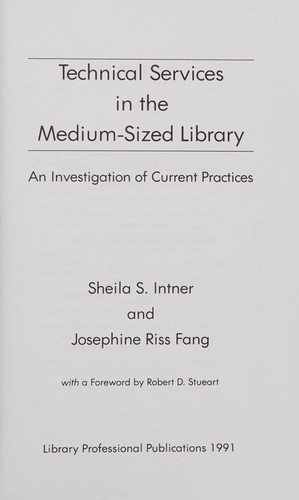 Technical services in the medium-sized library
