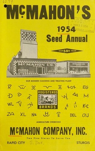 McMahon's 1954 seed annual