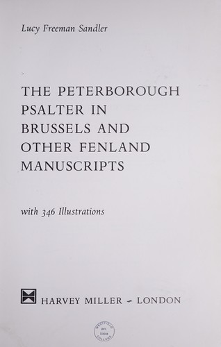 The Peterborough Psalter in Brussels and Other Fenland Manuscripts