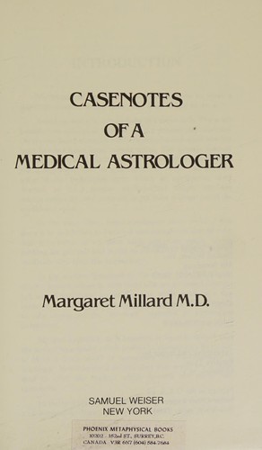 Casenotes of a medical astrologer