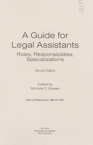 Guide for Legal Assistants