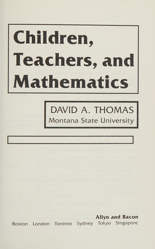 Children, teachers, and mathematics