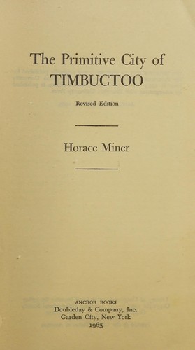 The primitive city of Timbuctoo