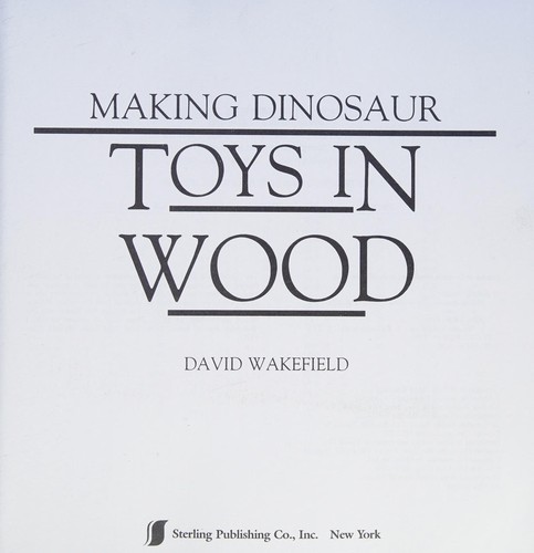 Making dinosaur toys in wood