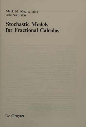 Stochastic models for fractional calculus