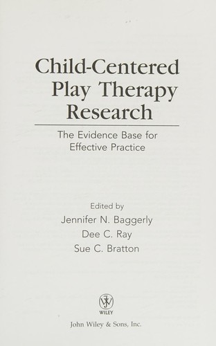 Child-centered play therapy research