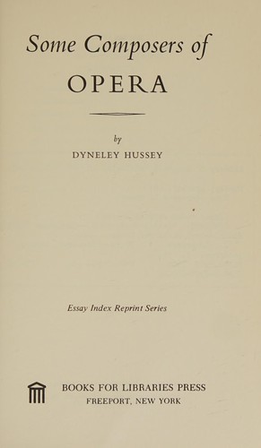 Some composers of opera