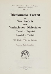 Diccionario tzotzil de San Andrés con variaciones dialectales