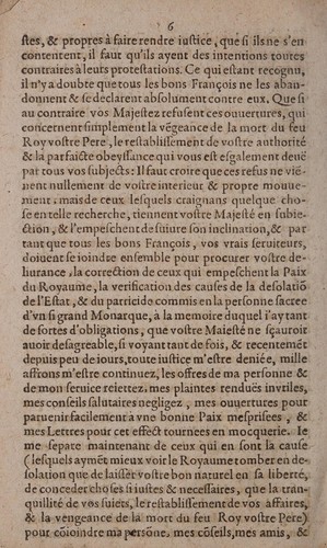 Lettre de Monseigneur le duc de Sully au roy