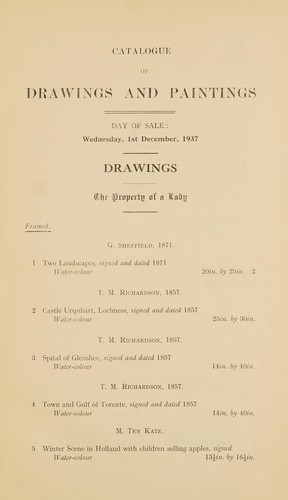 Modern paintings and drawings; old master paintings; sporting pictures