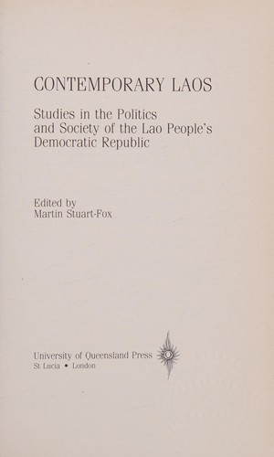 The People's Democratic Republic of Laos