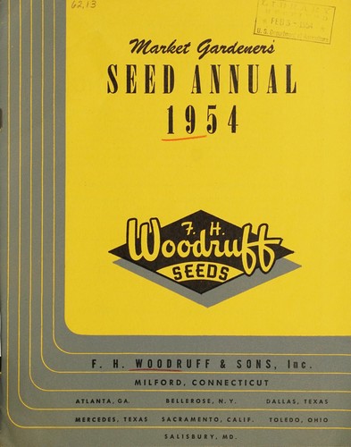 Market gardeners' seed annual, 1954