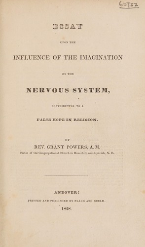 Essay upon the influence of the imagination on the nervous system
