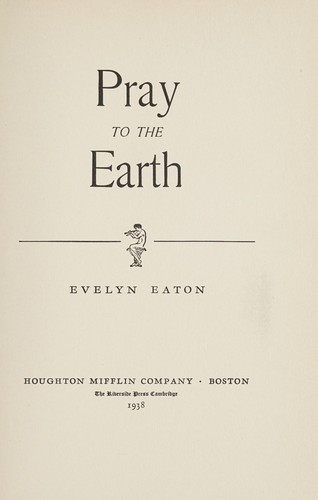 Pray to the earth