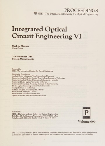 Integrated optical circuit engineering VI