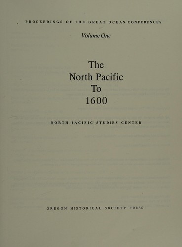 The North Pacific to 1600