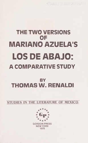 The two versions of Mariano Azuela's Los de abajo