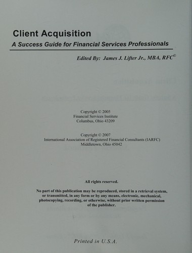 Client acquisition