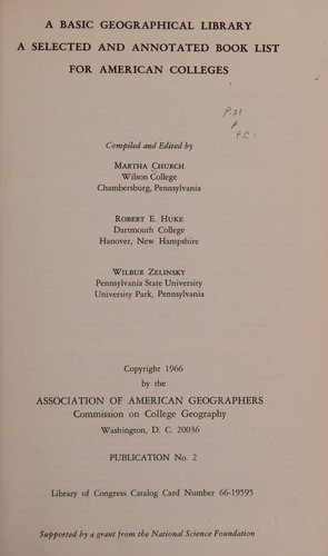 A basic geographical library