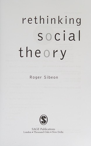 RETHINKING SOCIAL THEORY