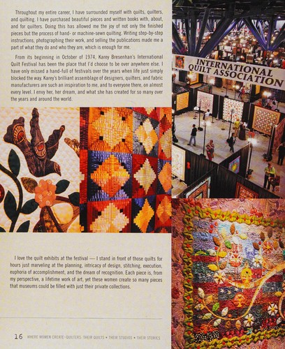 Quilters, Their Quilts, Their Studios, Their Stories