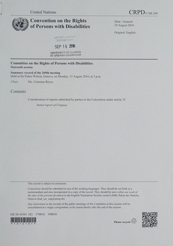 Summary record of the 269th meeting