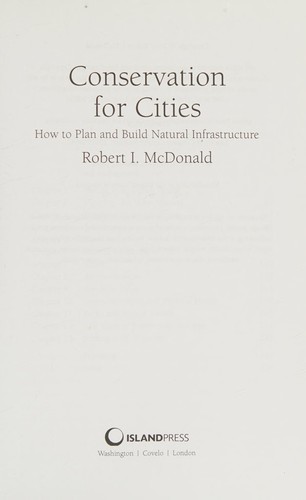 Conservation for cities