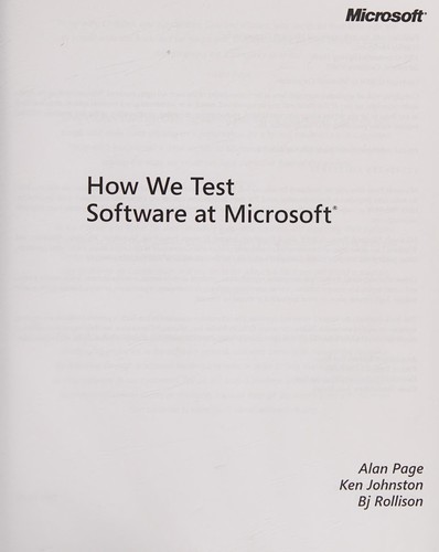 How we test software at Microsoft