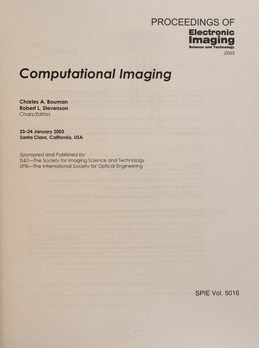 Computational imaging