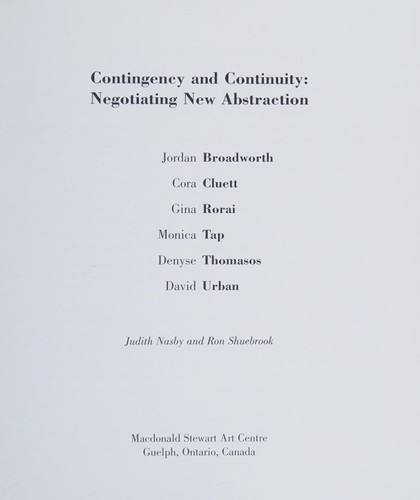 Contingency and continuity