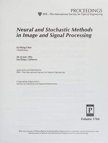 Neural and Stochastic Methods in Image and Signal Processing