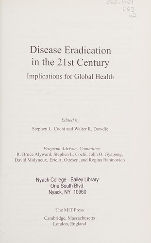 Disease eradication in the 21st century