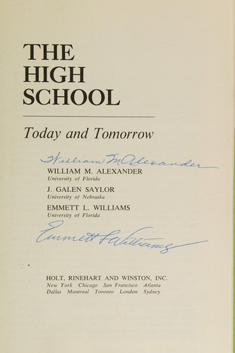 The high school: today and tomorrow