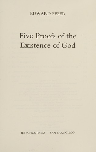 Five Proofs of the Existence of God