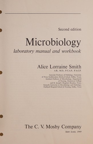 Microbiology. Laboratory manual and notebook