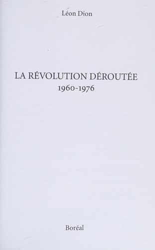 La révolution déroutée