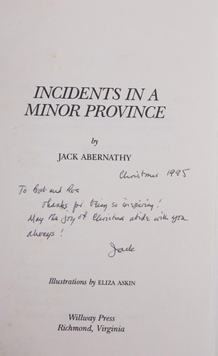 Incidents in a minor province
