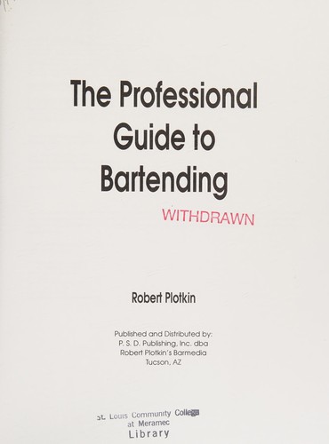 The professional guide to bartending